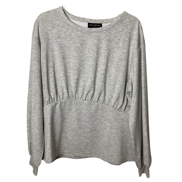 Lane Bryant Relaxed Crew-Neck Waist Panel Sweatshirt - Picture 4 of 11